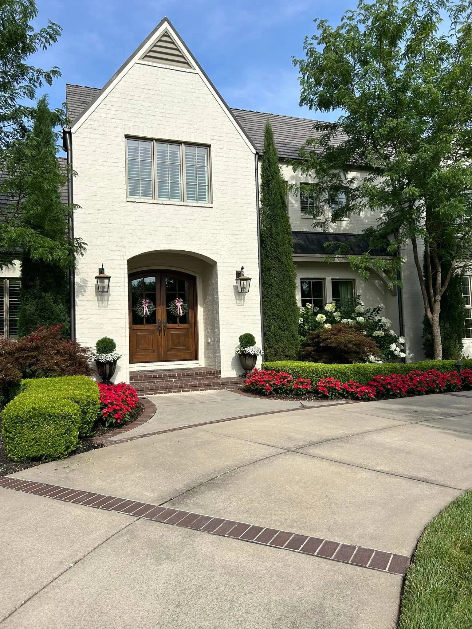 Premium residential landscape and front entry